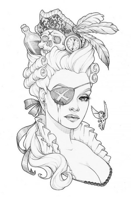 Раскраска эскиз