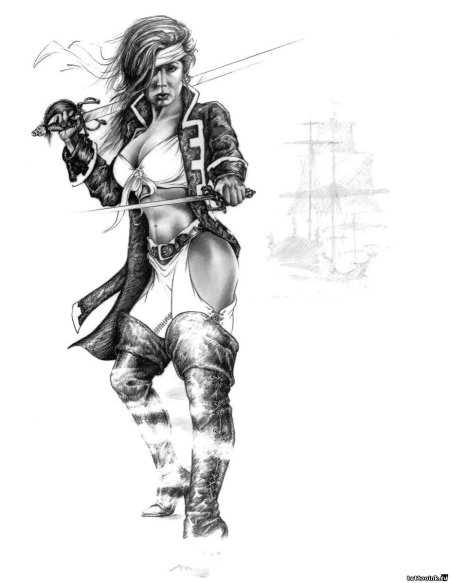 Пиратка рисунок