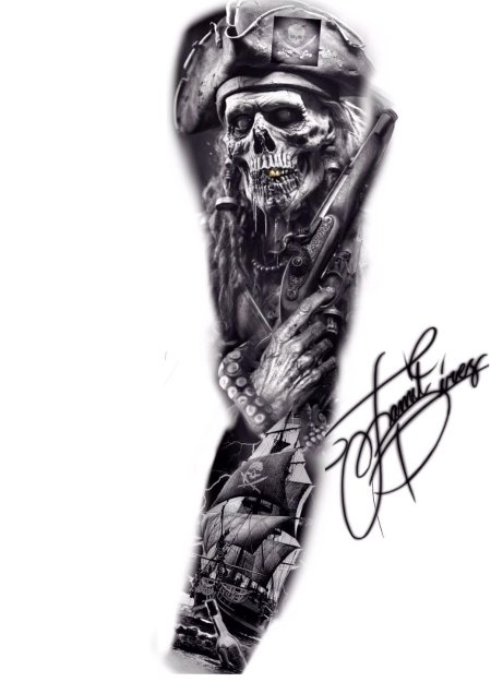 Тату пираты карибского моря эскизы