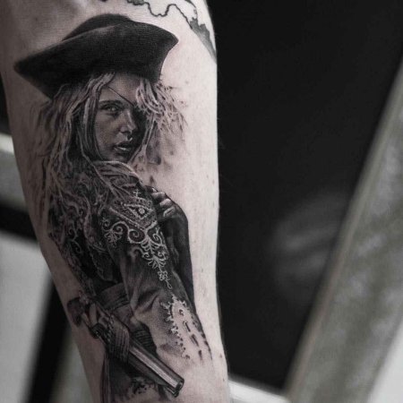 Тату пираты карибского моря