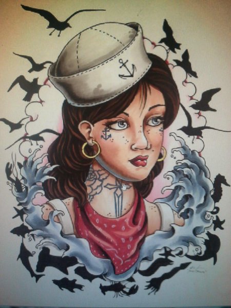 Тату пин ап девушки