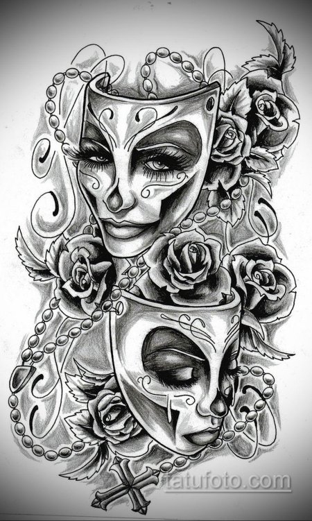 Тату маски чикано