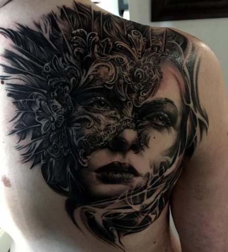 Венецианские маски чикано тату