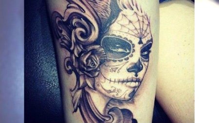 Санта муэрте святой смерти тату