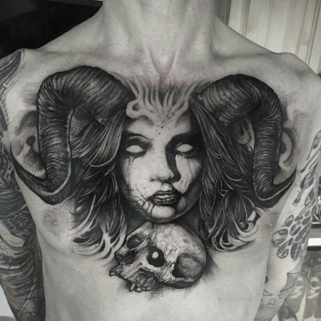 Бехемирон демон тату