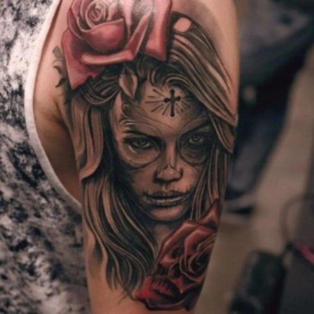 Тату санта муэрте