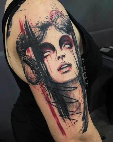 Демон лилит тату