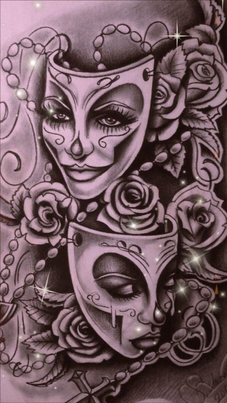 Чикано тату эскизы маски