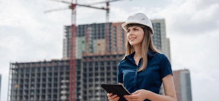 Женщина на стройке