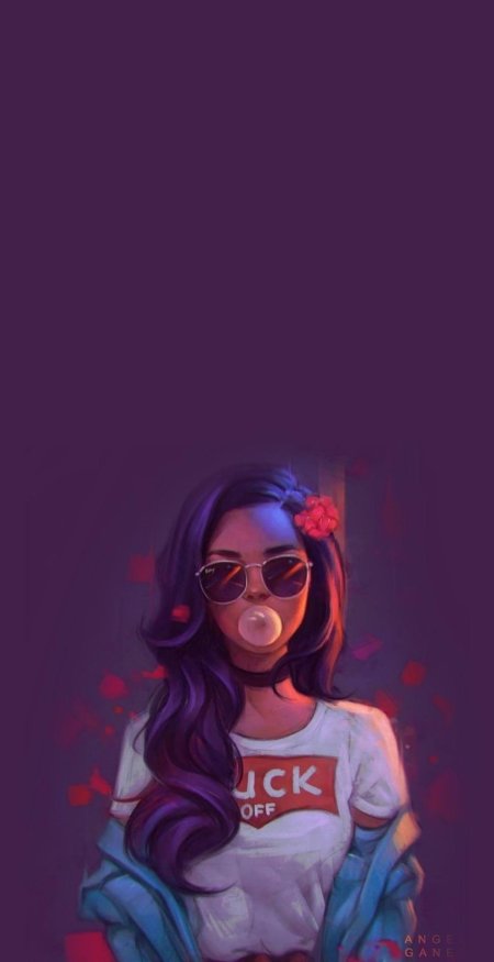 Крутая девушка арт