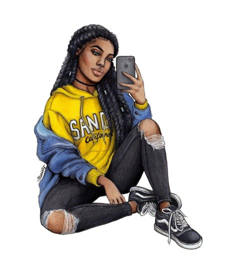 Рисунки девушек в стиле свэг