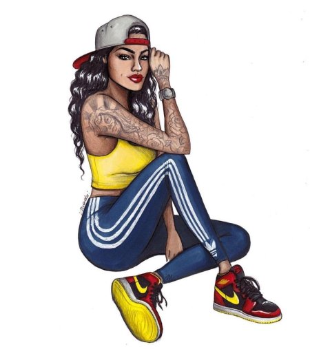 Рисунки девушек в стиле