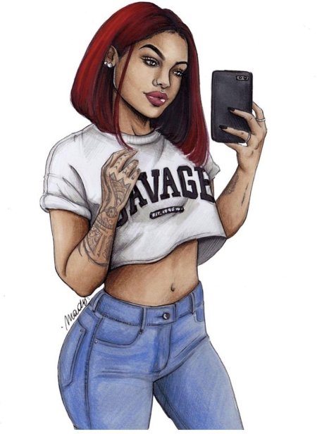 Девушки рисунки