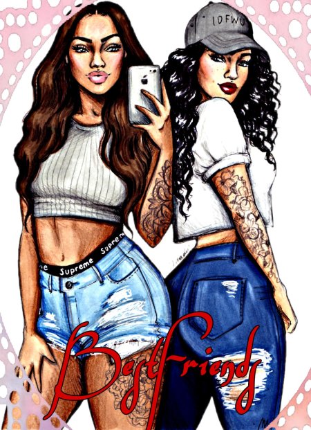 Рисунок девушек