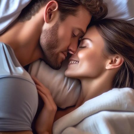 Красивые объятия мужчины и женщины