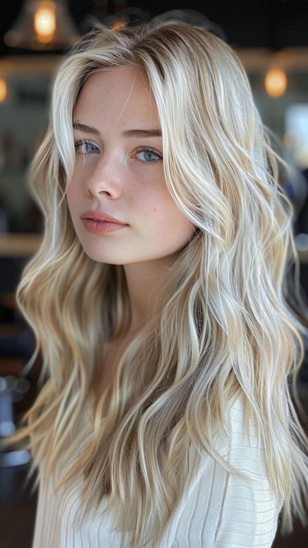 Блондинка мелирование