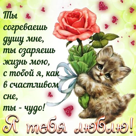 Любимой девушке открытка