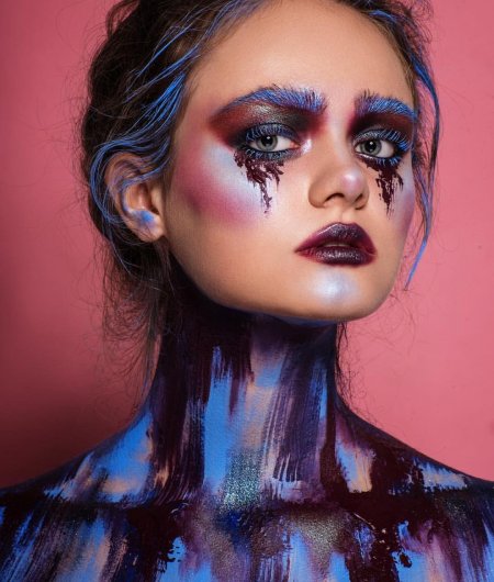 Необычный макияж для фотосессии