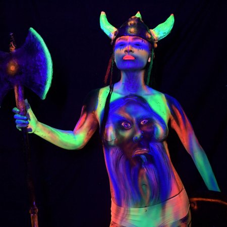 Фестиваль бодиарта голые