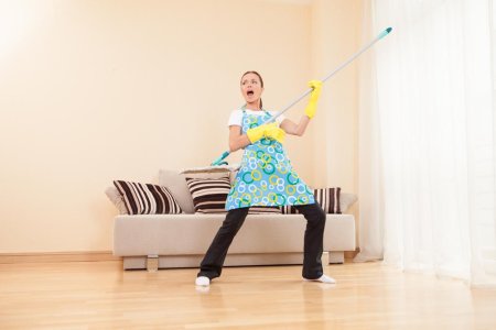 Женщина со шваброй