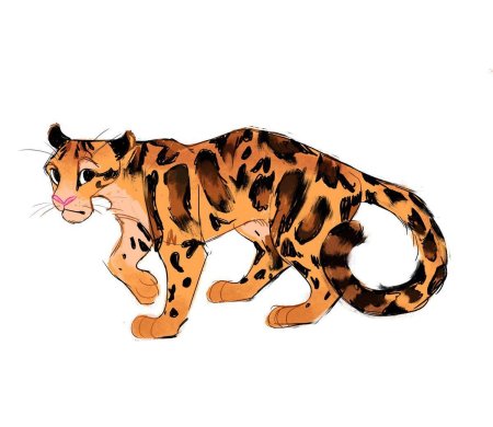 Леопард мультяшный