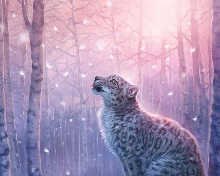 Ирбис снежный барс арт