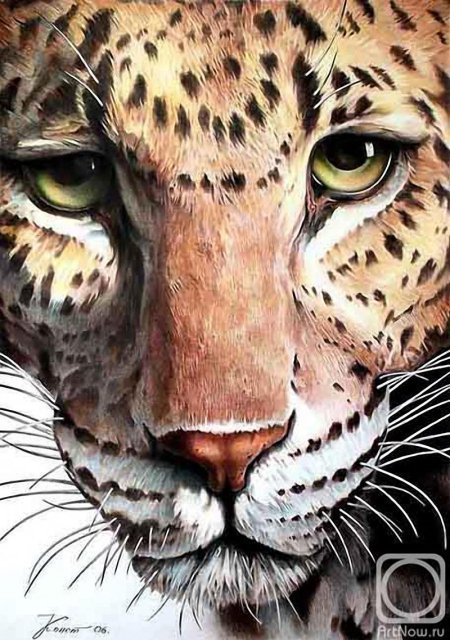 Леопард морда