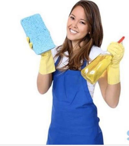 Клининг девушка