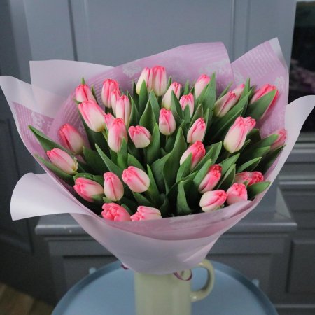 35 тюльпанов букет
