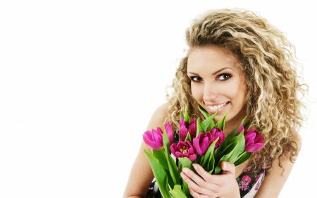 Женщина с цветами