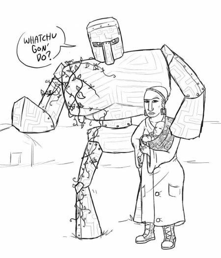 Голем майнкрафт раскраска