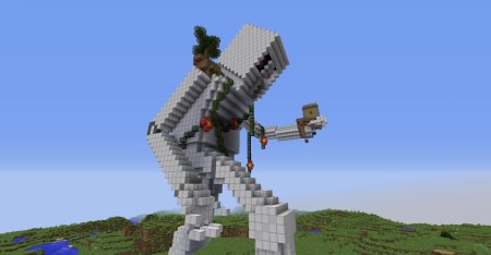Железный голем майнкрафт постройка