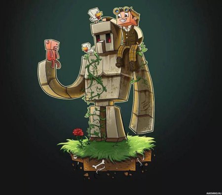 Железный голем в майнкрафт