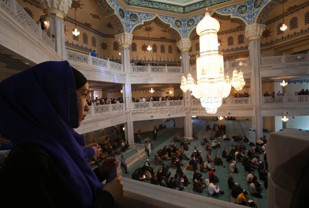 Московская соборная мечеть изнутри