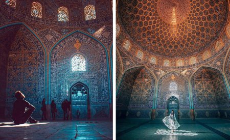 Иран. исфахан. мечеть лотфоллах