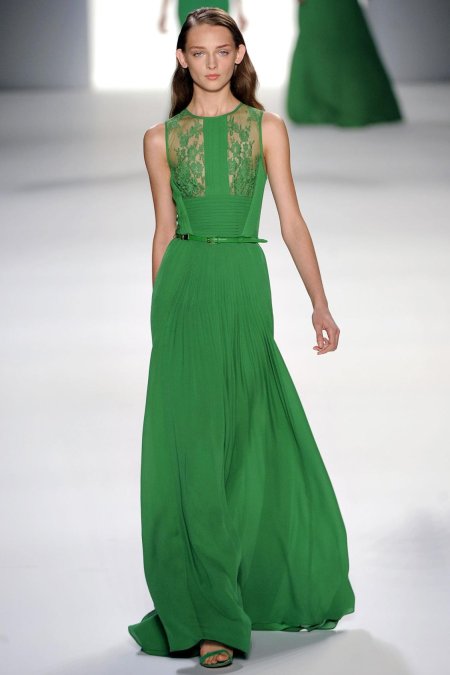 Elie saab изумрудное платье