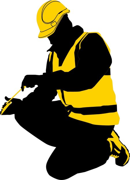 Силуэт строителя