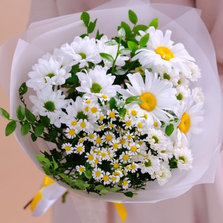 Букеты с ромашками