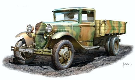 Грузовик полуторка газ аа