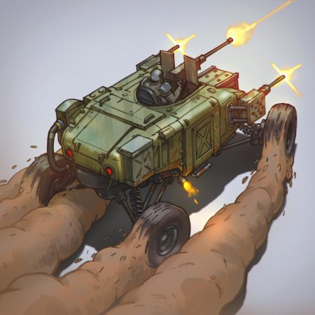 Бронетранспортер постапокалипсис