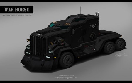 Armored military vehicle