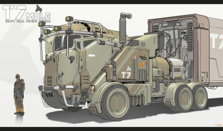 Футуристический мусоровоз