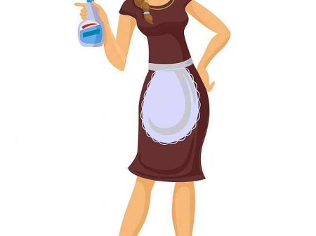 Женщина домохозяйка вектор