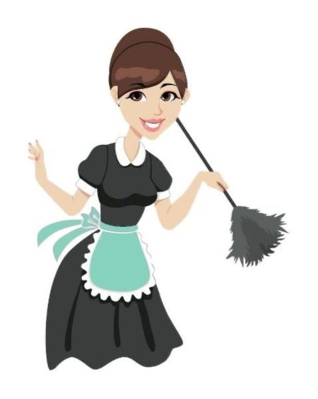 Логотип горничная