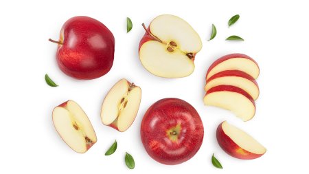 Яблоко вид сверху