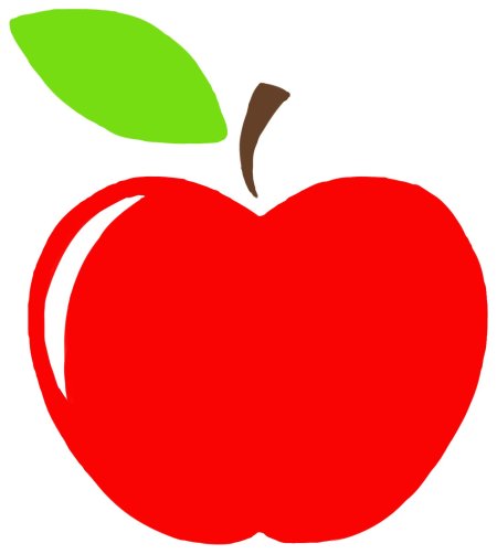 Яблоко для детей на прозрачном фоне