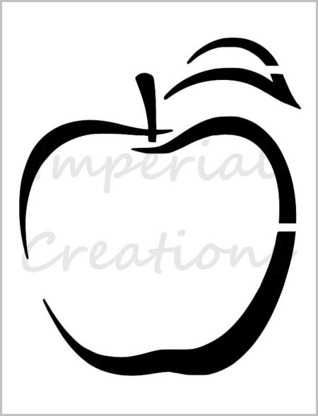 Яблоко контур