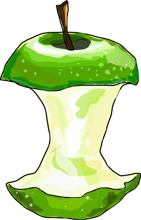 Огрызок яблока