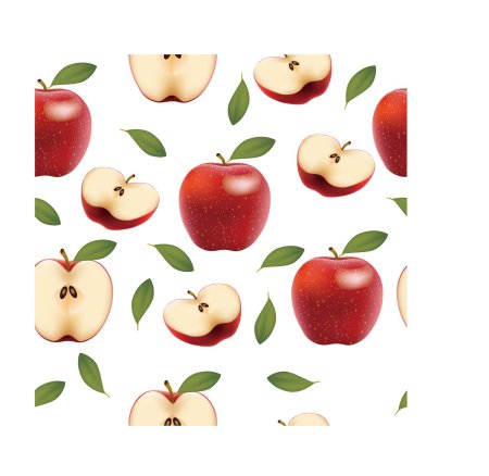 Яблоки на белом фоне