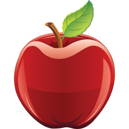 Яблоки на прозрачном фоне